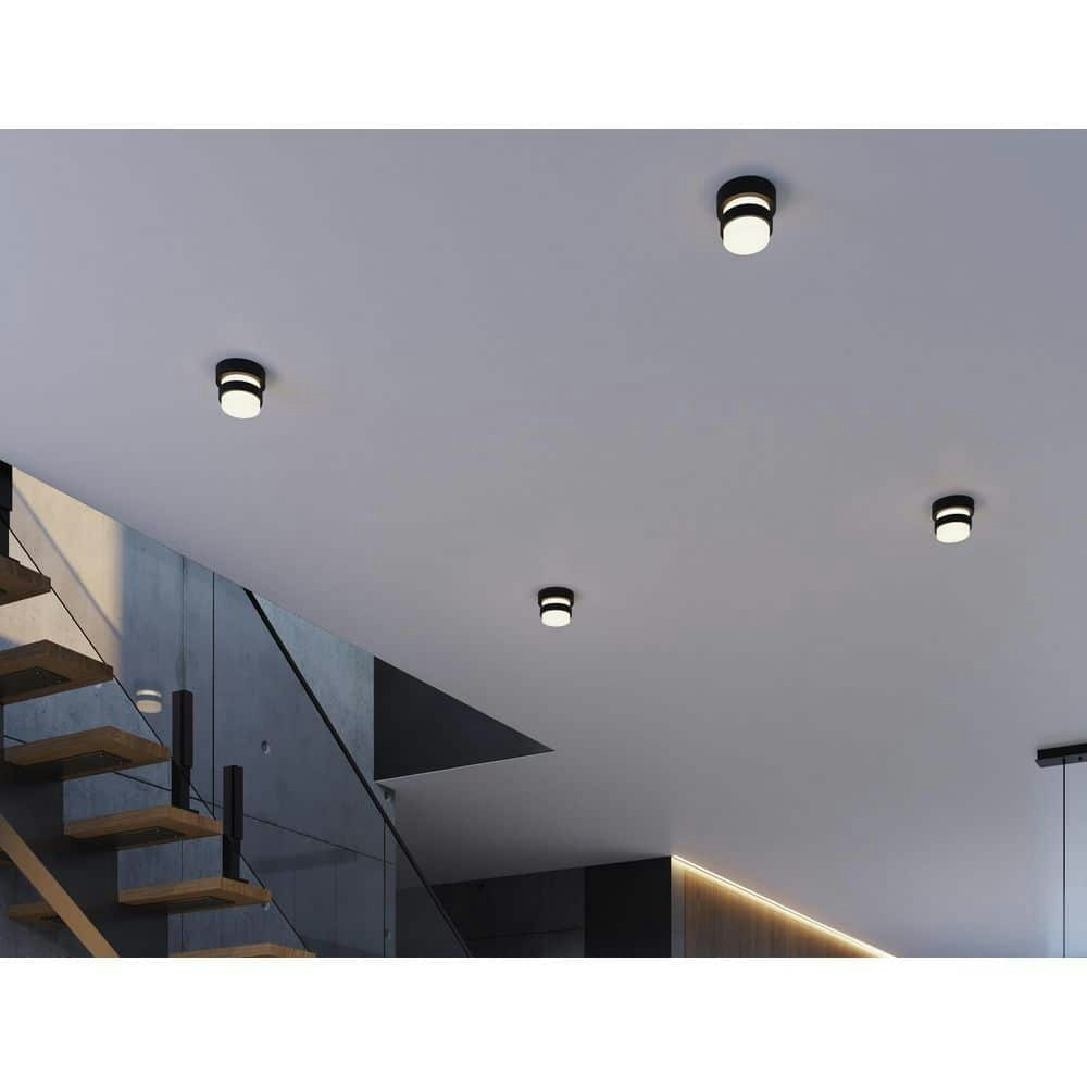 Miami 4-Inch 1-Light Integrated LED Flush Mount: $118 Miami 4-Inch 1-Light Integrated LED Flush Mount: $118