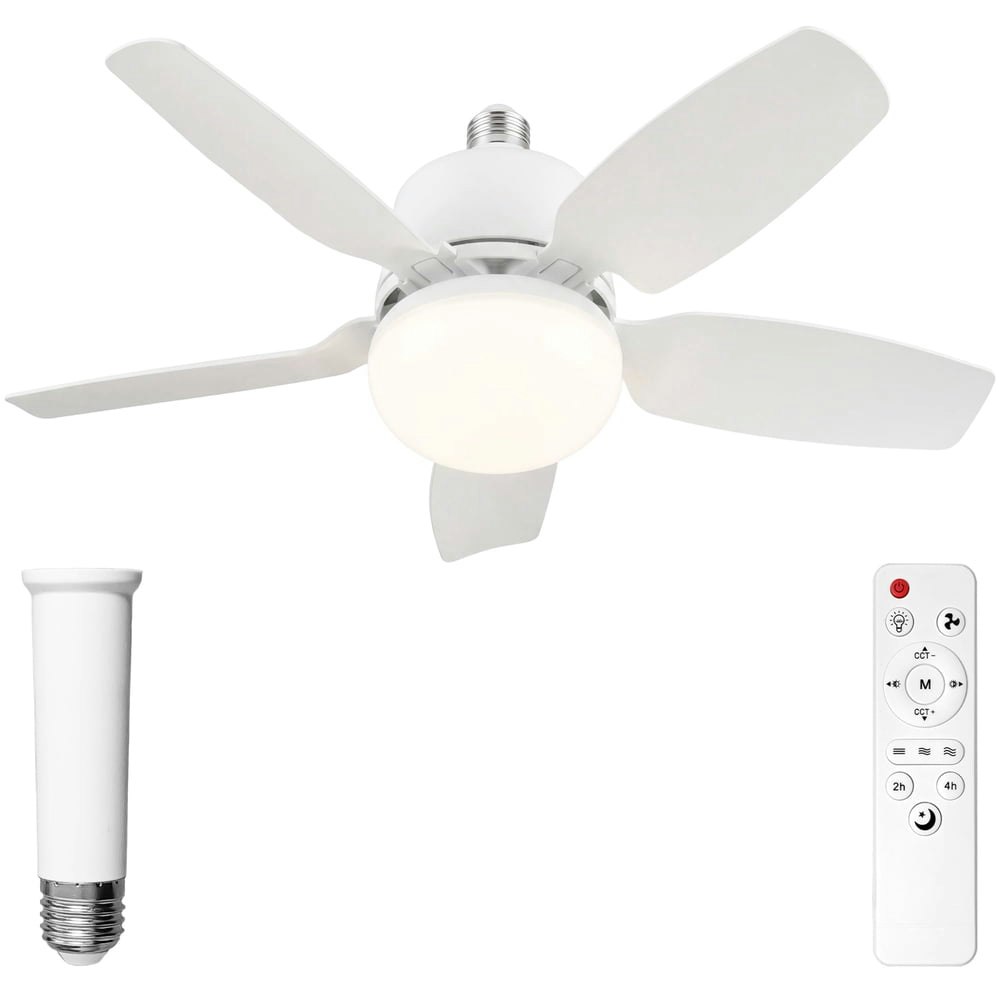 Daybetter 20.5-inch Socket Ceiling Fan with Light: $33.99 Daybetter 20.5-inch Socket Ceiling Fan with Light: $33.99