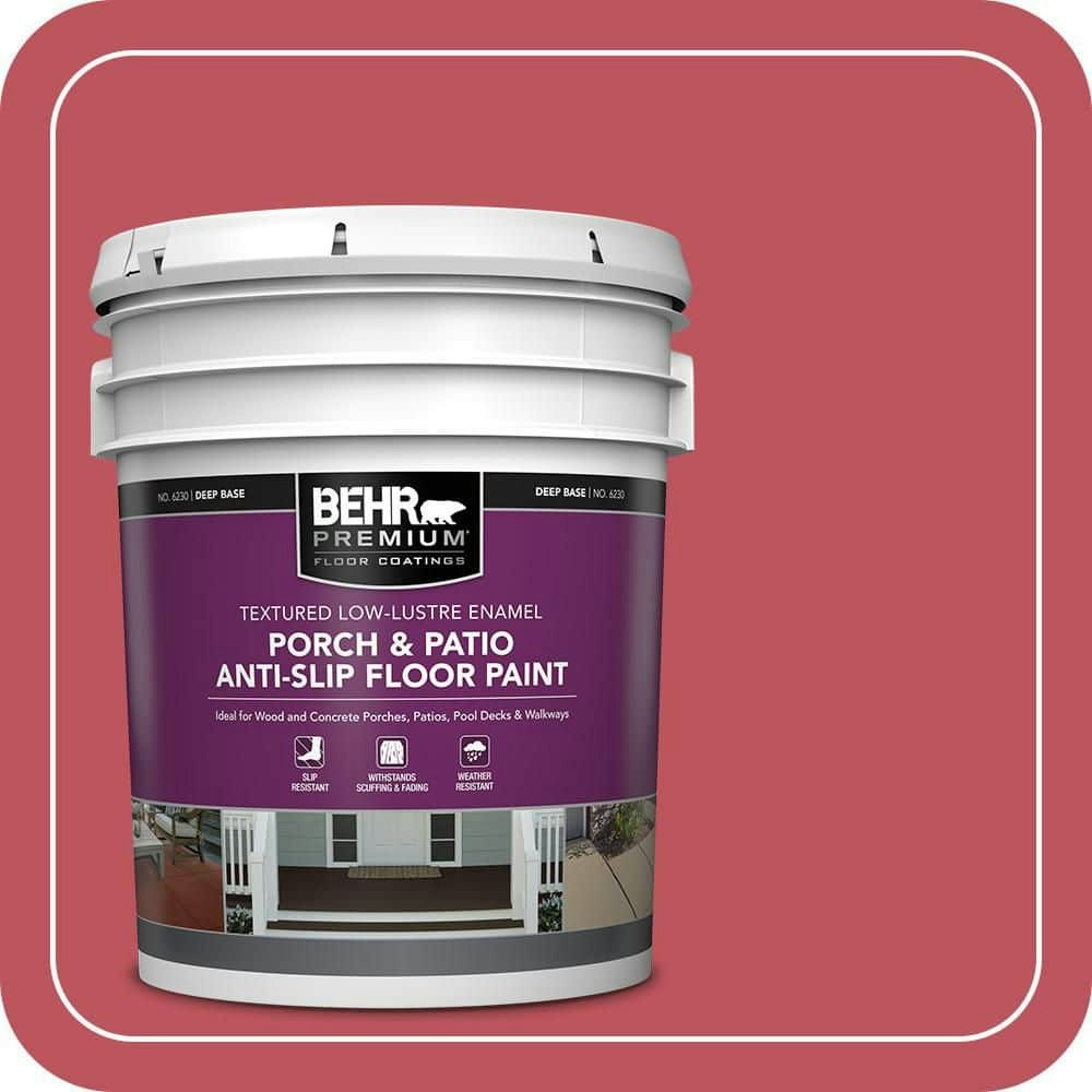 Behr 5-Gallon Hibiscus Flower Textured Low-Lustre Porch and Patio Floor Paint: $199 Behr 5-Gallon Hibiscus Flower Textured Low-Lustre Porch and Patio Floor Paint: $199