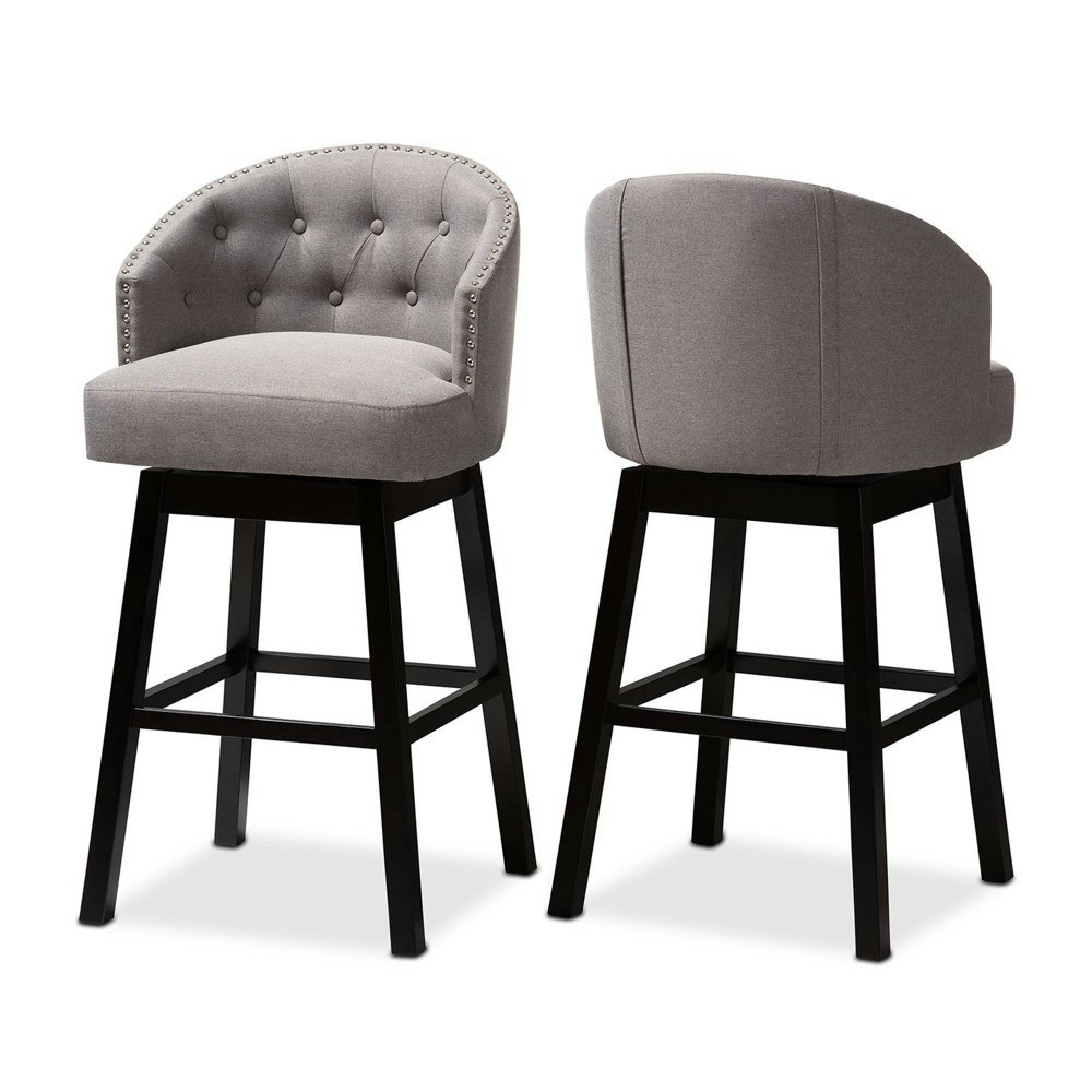 Baxton Studio Theron Swivel Barstool 2-Pack: $305.99 Baxton Studio Theron Swivel Barstool 2-Pack: $305.99
