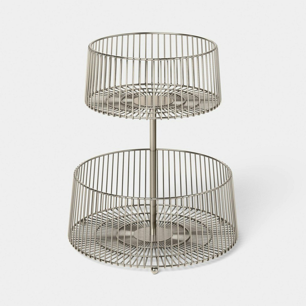 Room Essentials 2-Tier Wire Basket: $32 Room Essentials 2-Tier Wire Basket: $32