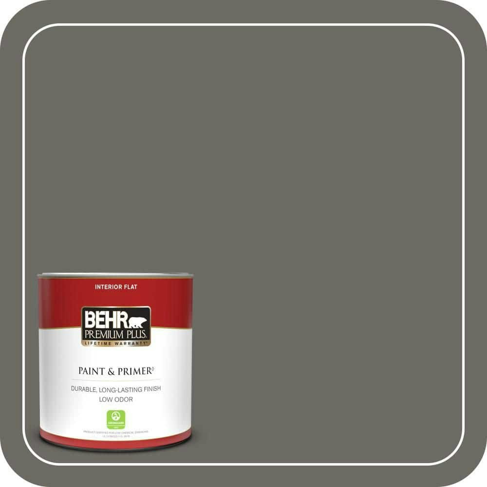 Mined Coal Flat Interior Paint & Primer 1-Quart Can: $17.48