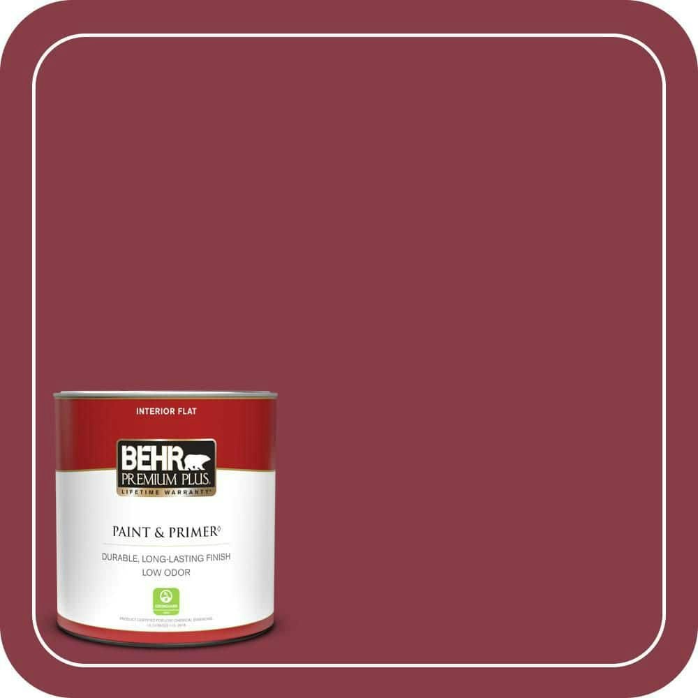 1-Quart Cranapple Flat Interior Paint & Primer: $17.48