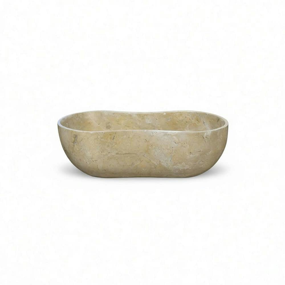 23.6-inch Natural Marble Wavy Vessel Bathroom Sink: $2,373.57