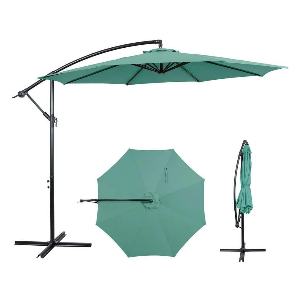 10-Foot Aluminum Cantilever Tilt Patio Umbrella: $66.67