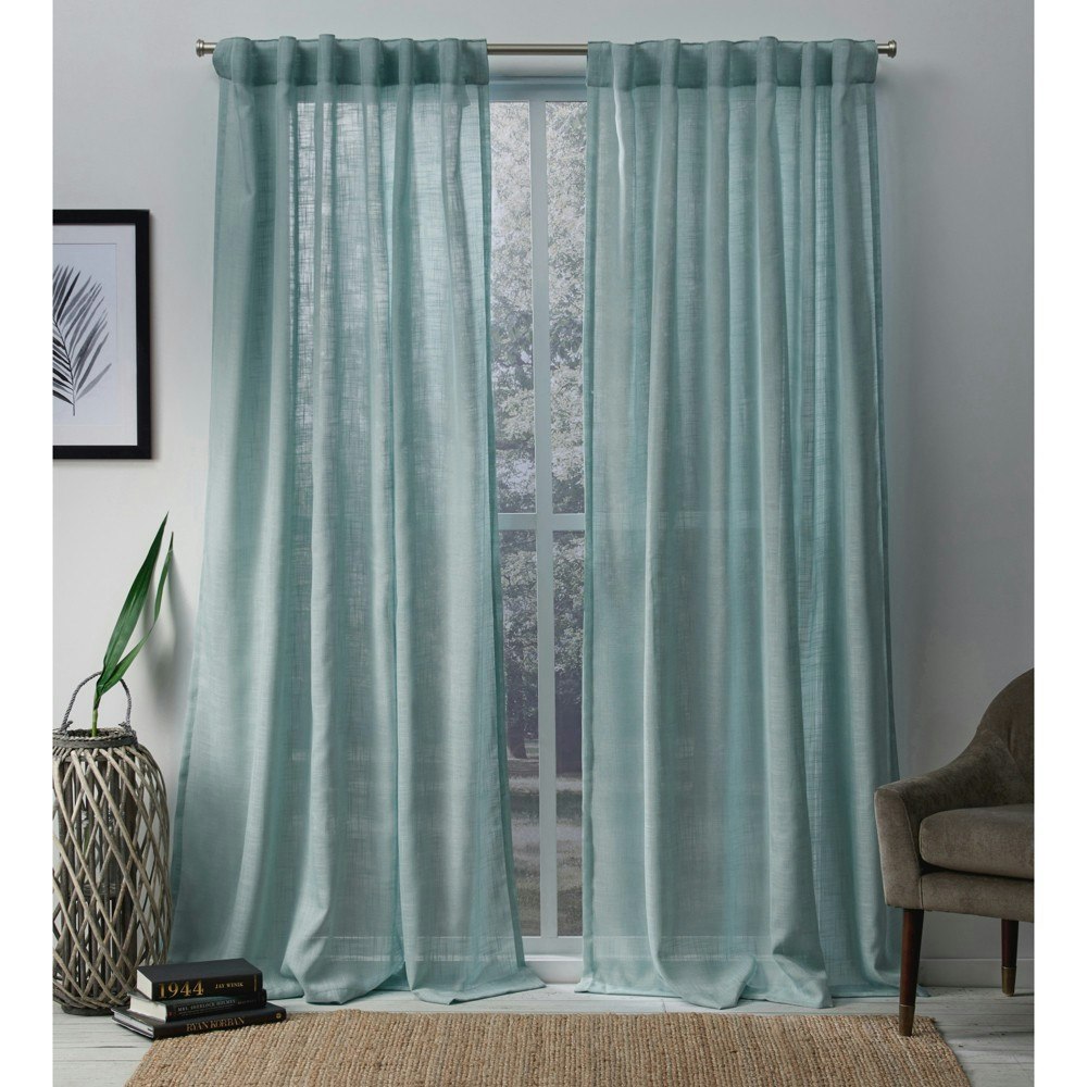 Exclusive Home 84"x54" Bella Sheer Window Curtain Panels 2-Pack: $26.99 Exclusive Home 84"x54" Bella Sheer Window Curtain Panels 2-Pack: $26.99