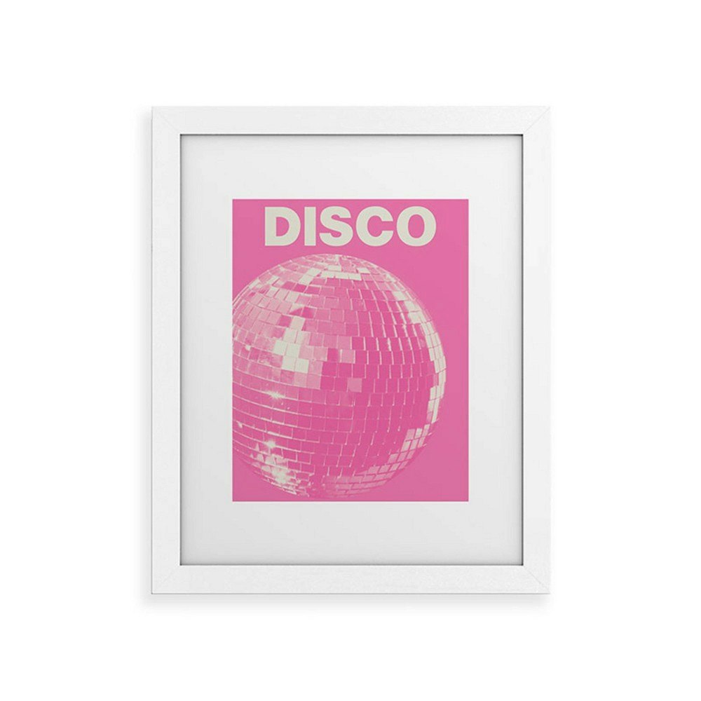 Deny Designs 11"x14" Pink Disco Ball Framed Art Print: $69.99