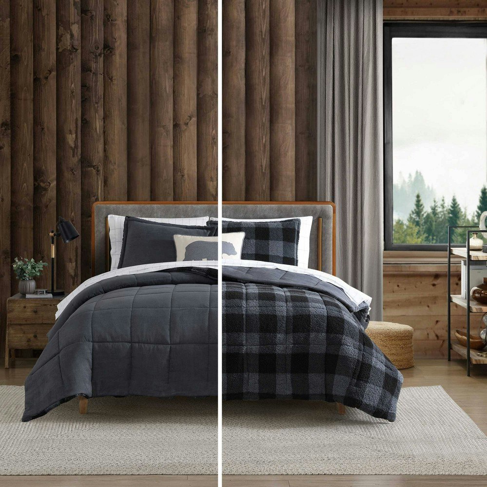Eddie Bauer Full/Queen Cabin Plaid Comforter Set: $73.99