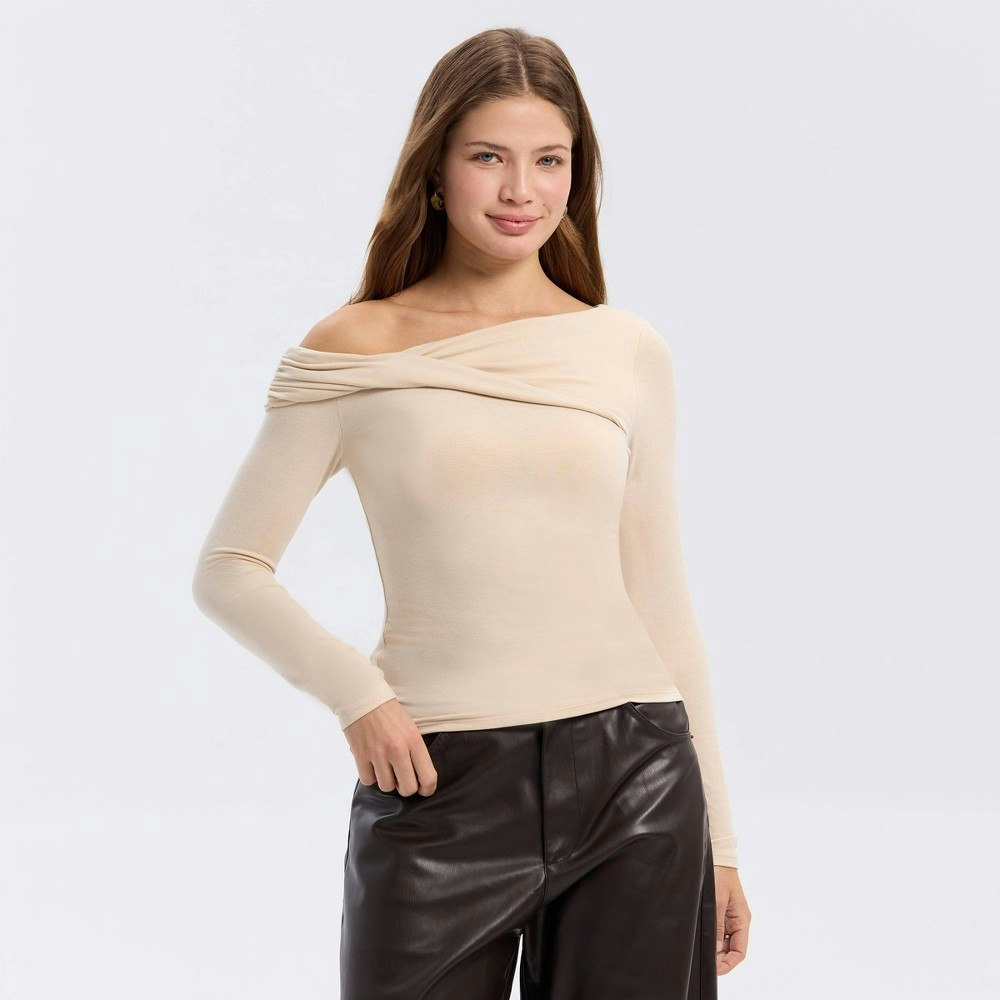 A New Day Women's Long Sleeve Asymmetrical Knit Top: $25 A New Day Women's Long Sleeve Asymmetrical Knit Top: $25