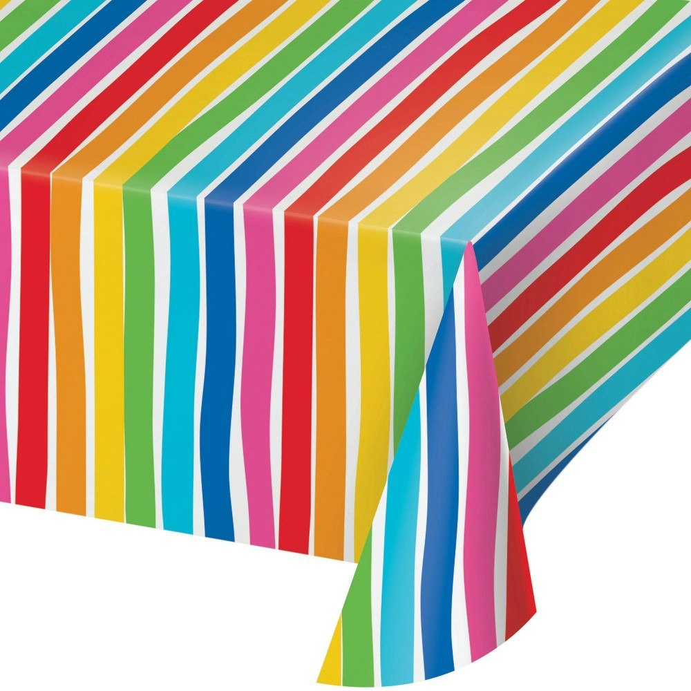 Say Hooray! Bright Vibes Disposable Paper Tablecloths 4-Pack: $39.99 Say Hooray! Bright Vibes Disposable Paper Tablecloths 4-Pack: $39.99