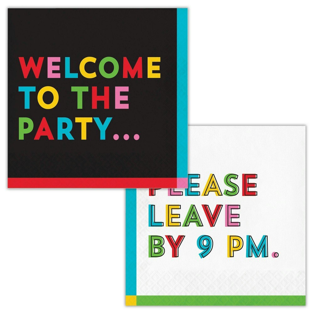 Say Hooray! Snarky Funny Quote Disposable Party Napkins 64-Pack: $24.99 Say Hooray! Snarky Funny Quote Disposable Party Napkins 64-Pack: $24.99