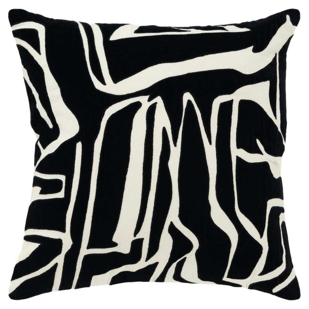 Rizzy Home 20"x20" Abstract Cotton Velvet Throw Pillow Cover: $71.99 Rizzy Home 20"x20" Abstract Cotton Velvet Throw Pillow Cover: $71.99