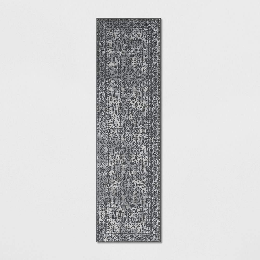 Threshold 2'x7' Washable Distressed Persian Runner Rug: $45 Threshold 2'x7' Washable Distressed Persian Runner Rug: $45