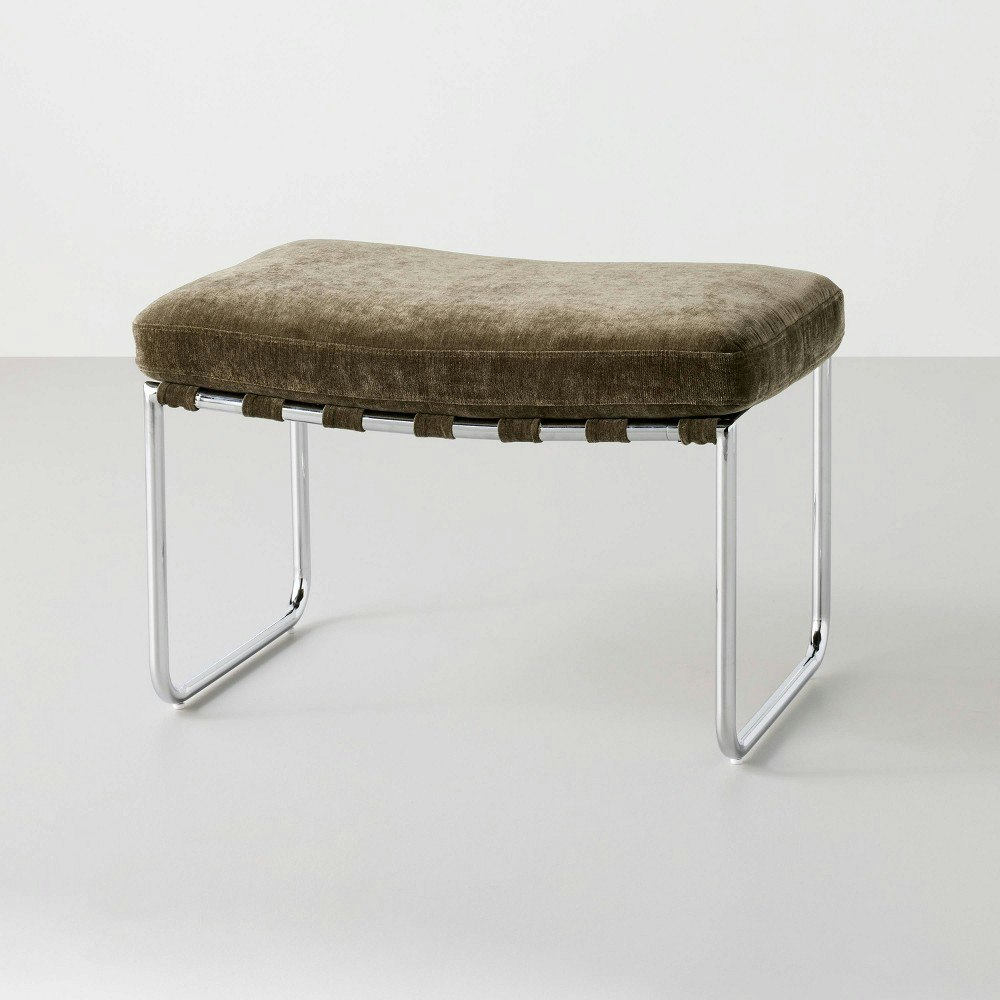 Hearth & Hand with Magnolia Modern Ottoman: $99.99 Hearth & Hand with Magnolia Modern Ottoman: $99.99