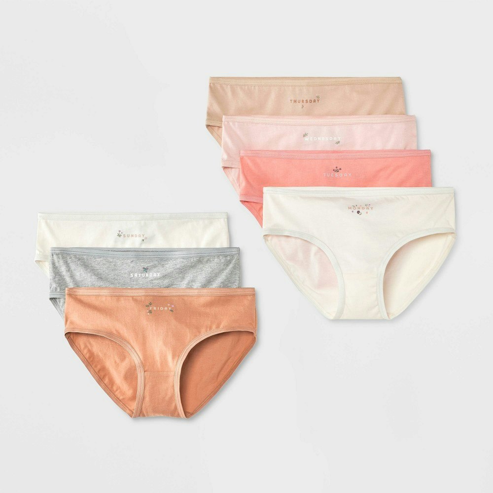 Cat & Jack Girls' Days of the Week Floral Hipster Underwear 7-Pack: $8 Cat & Jack Girls' Days of the Week Floral Hipster Underwear 7-Pack: $8