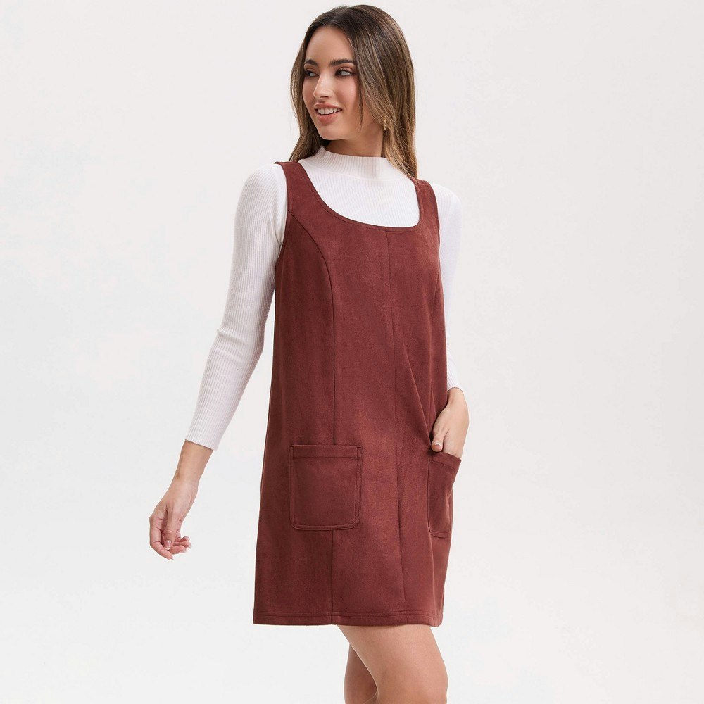 Wild Fable Women's Faux Suede A-Line Mini Dress: $36