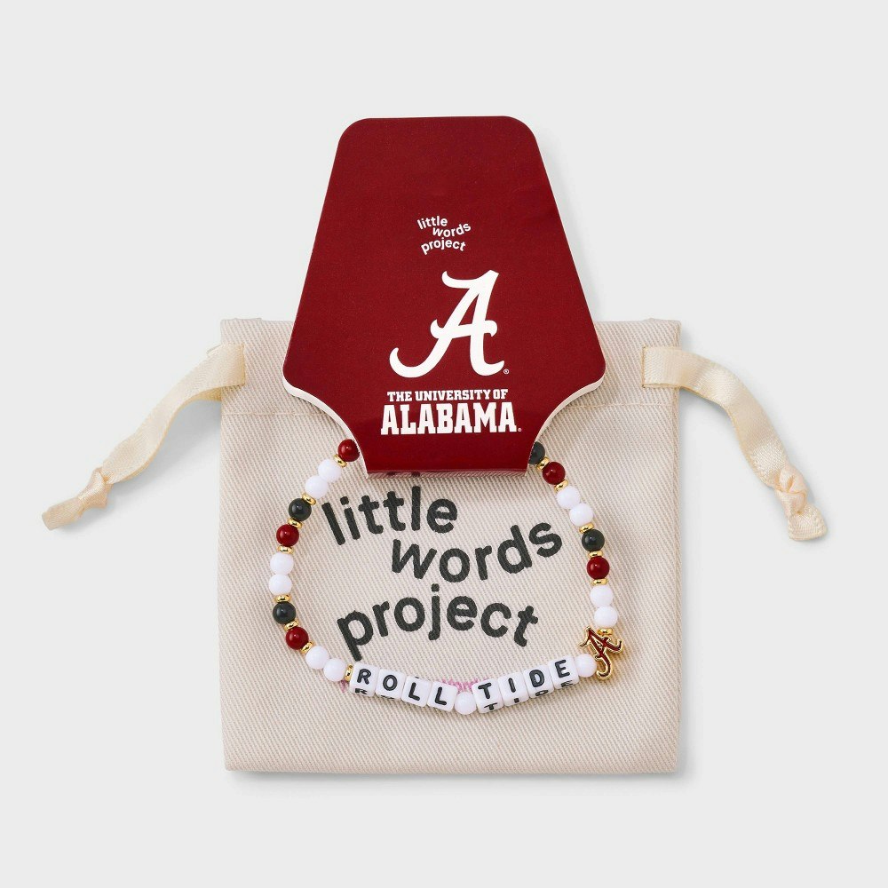 Little Words Project University of Alabama Roll Tide Beaded Bracelet: $30