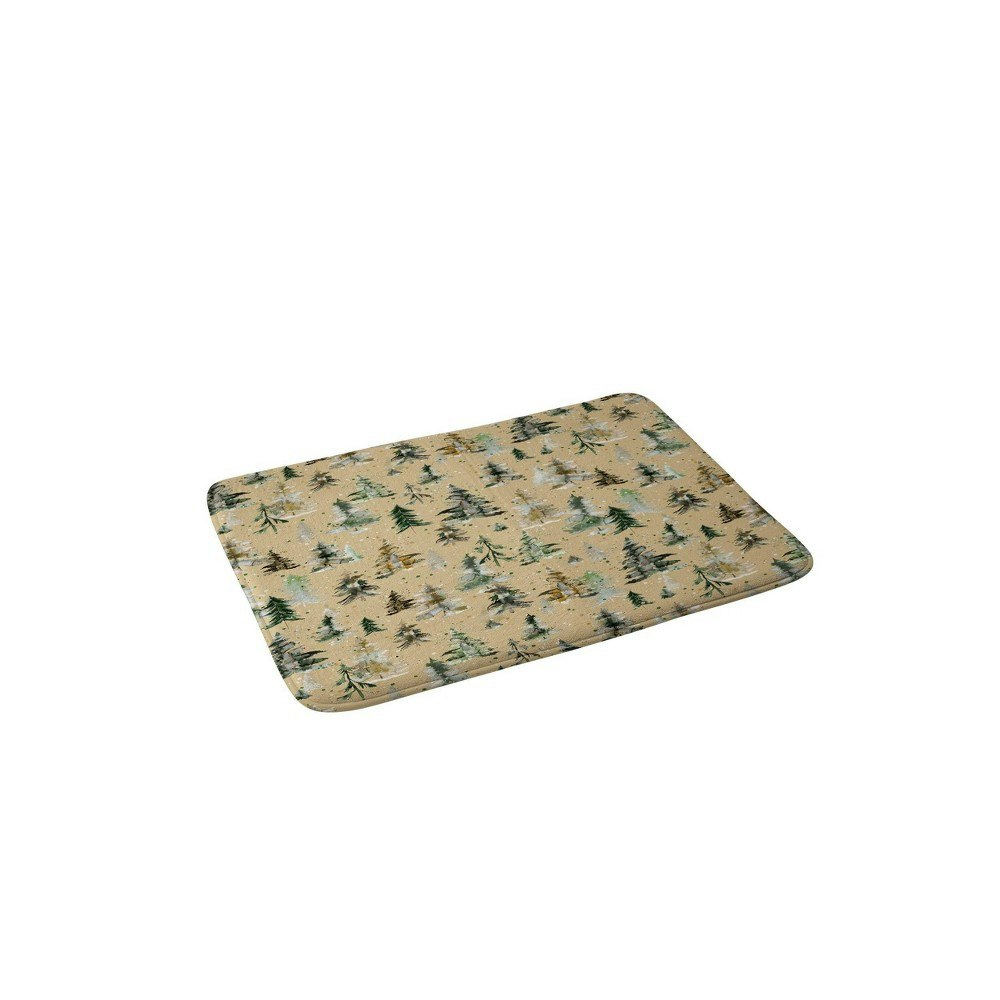 Ninola Design Watercolor Pine Spruce Bath Rug: $59.99