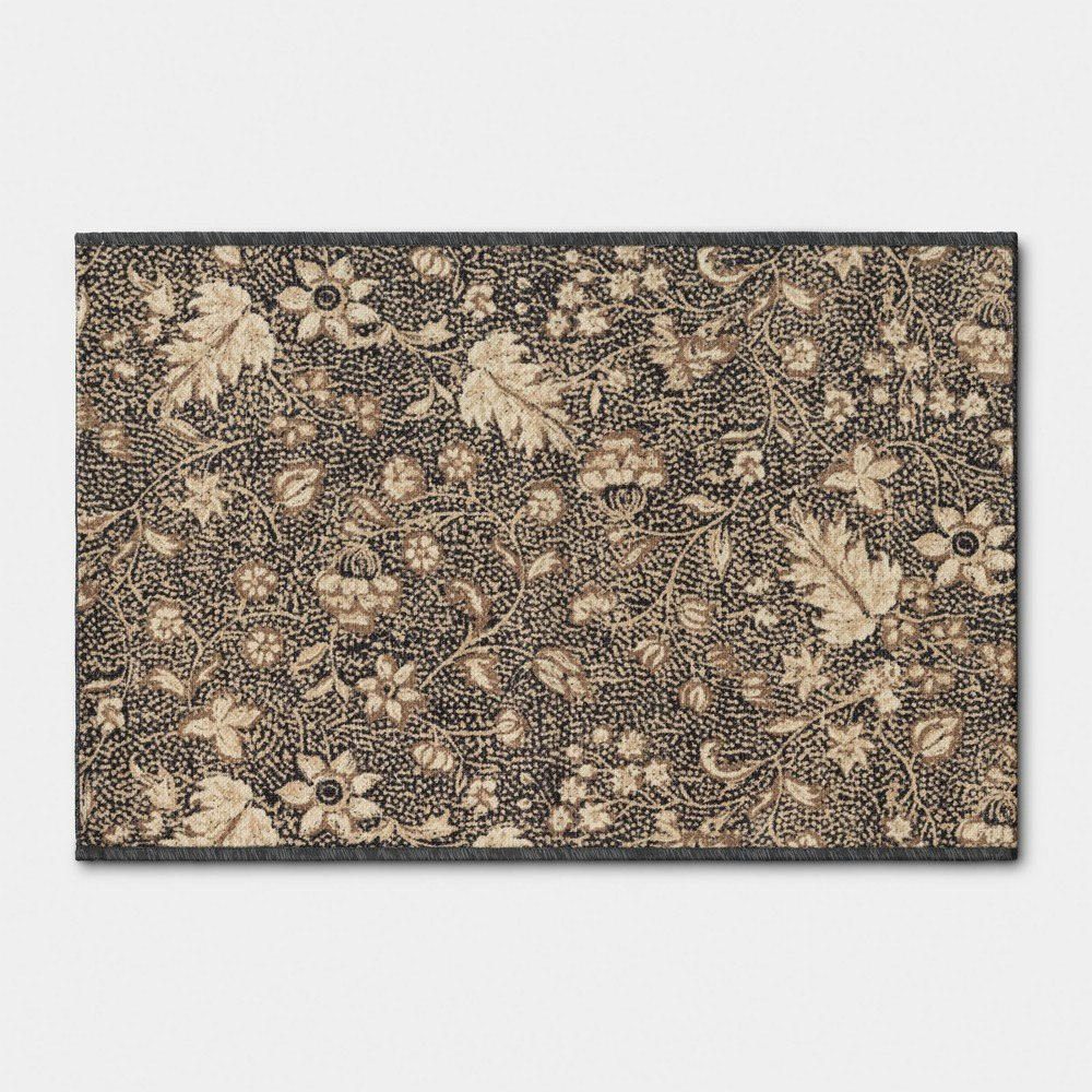 Threshold 2'x3' Rousillion Cast Iron Process Print Accent Rug: $13