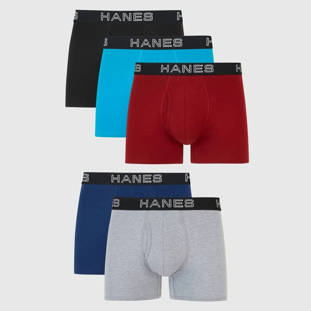 Hanes Premium Men's Mid-Rise Stretch Trunks 5-Pack: $27
