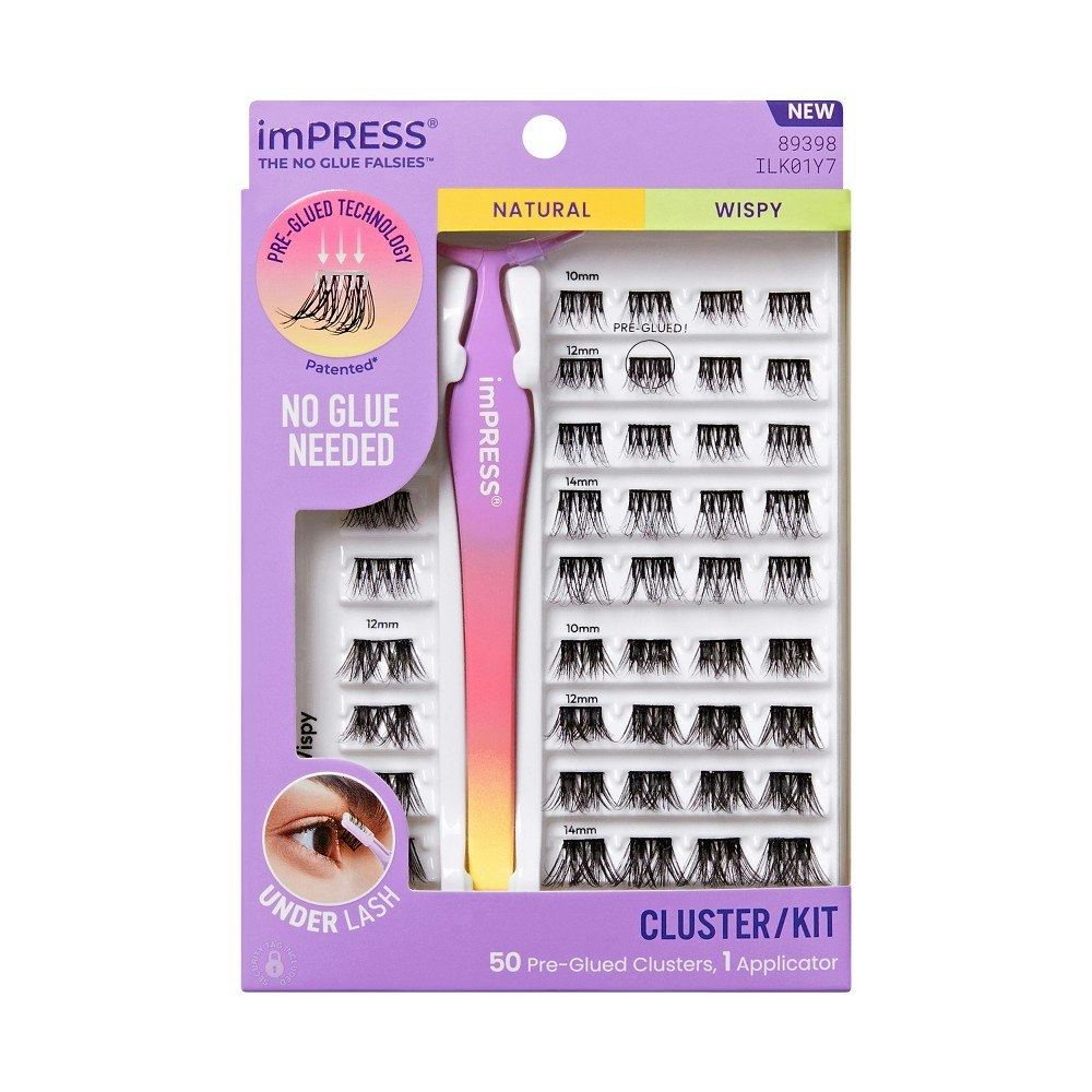 Impress Pre-Glued Lash Clusters Kit 51-Pack: $20.99 Impress Pre-Glued Lash Clusters Kit 51-Pack: $20.99