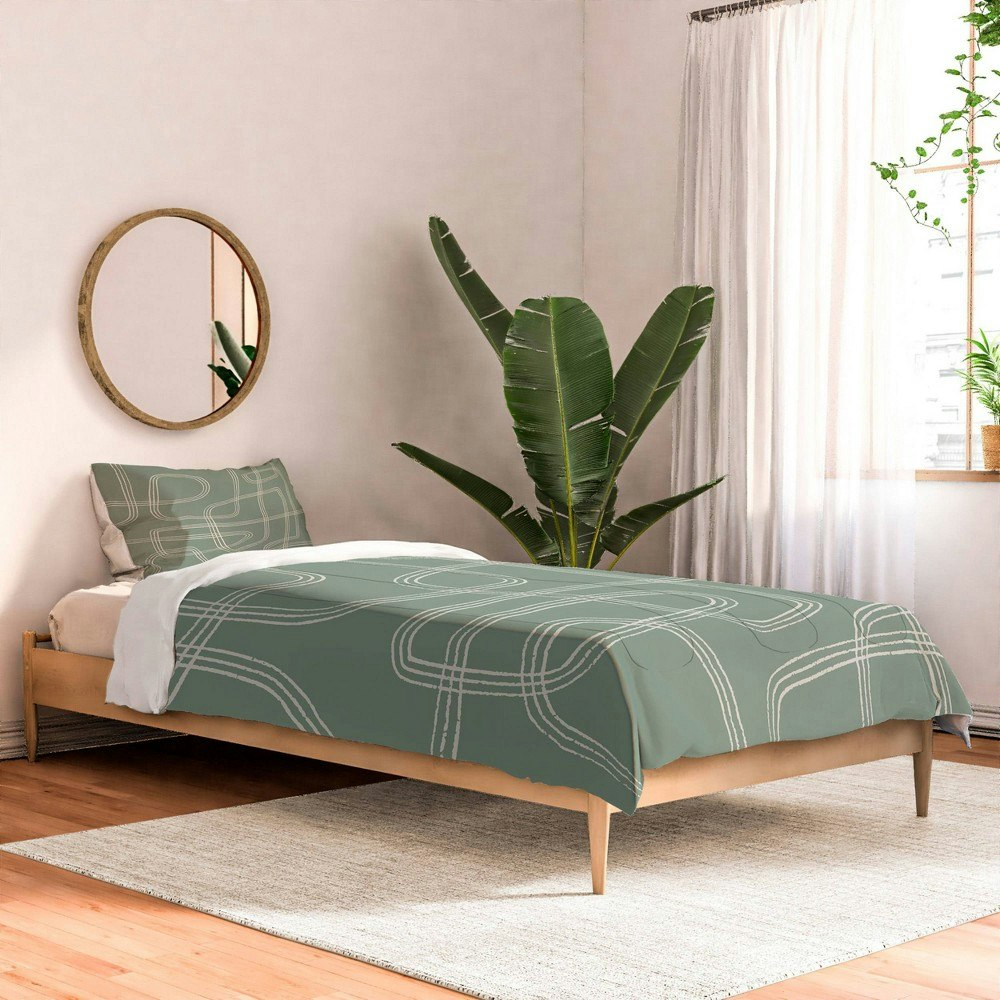Deny Designs Twin/Twin XL Cocoon Abstract Comforter and Sham Set: $199.99