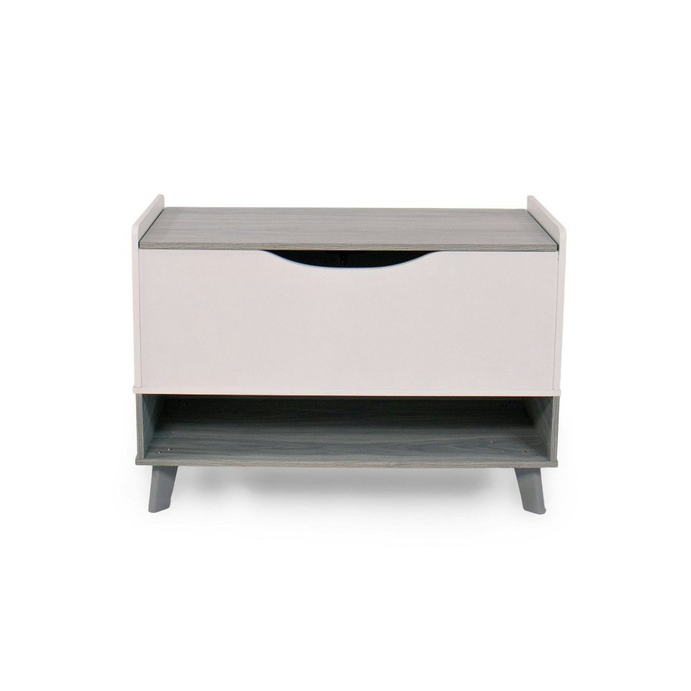 Humble Crew Morgan Mid-Century Kids' Toy Chest with Storage Shelf: $175.99