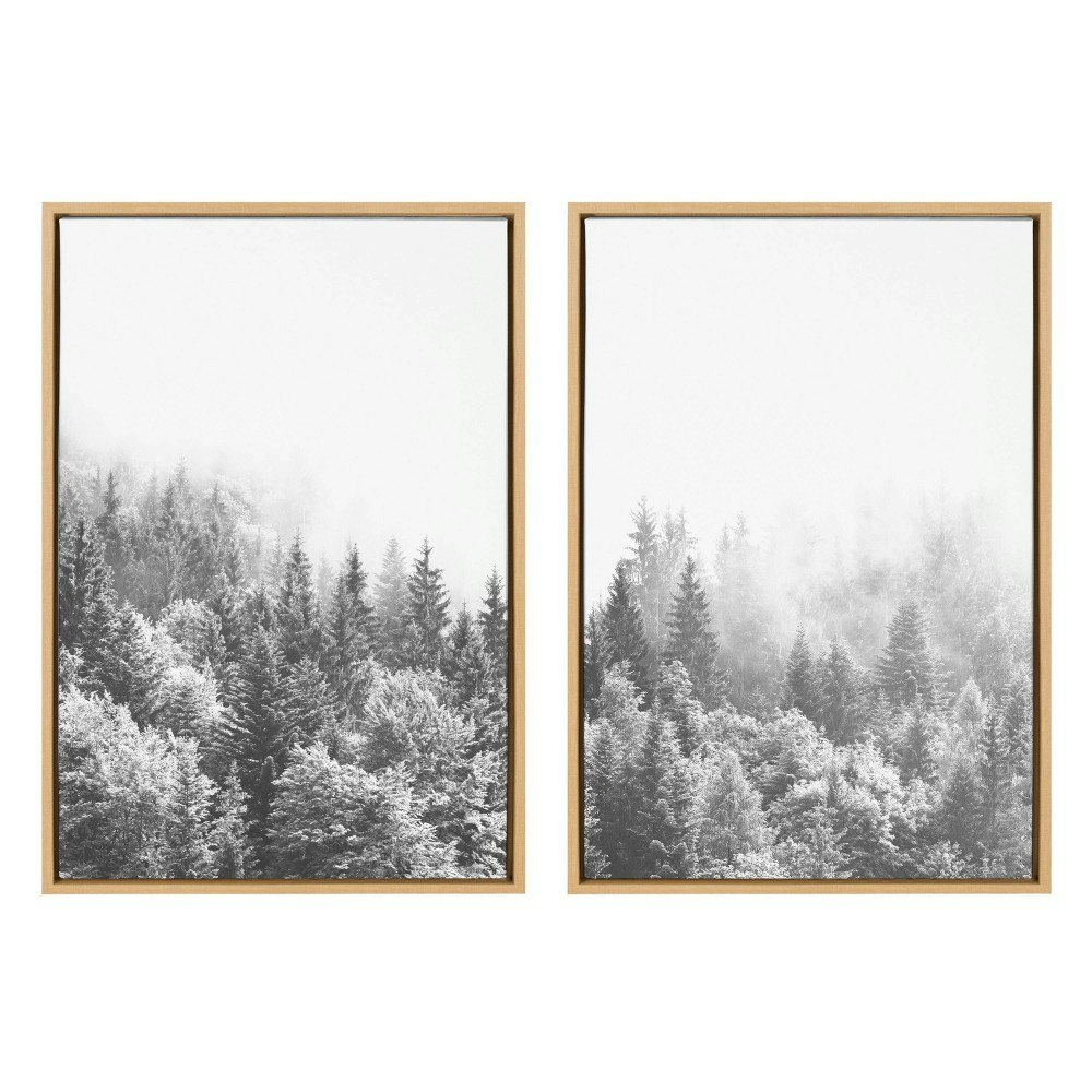 Kate & Laurel Sylvie Forest on a Foggy Day Framed Canvas 2-Pack: $154.99 Kate & Laurel Sylvie Forest on a Foggy Day Framed Canvas 2-Pack: $154.99
