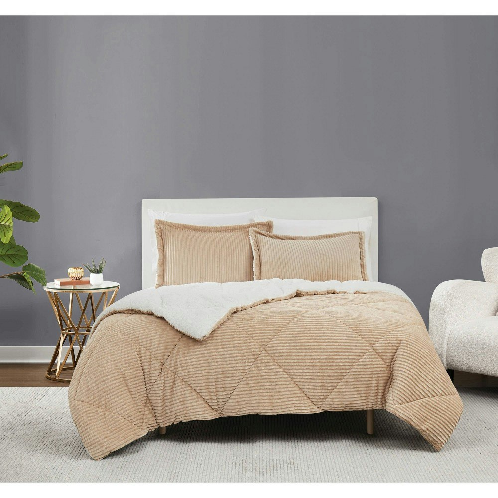 Brooklyn Loom Full/Queen 3-Piece Corduroy Comforter Set: $71.99