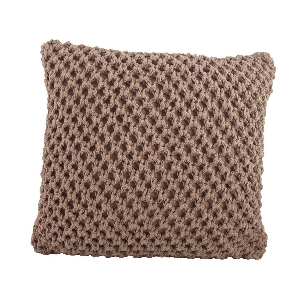 20" x 20" Knitted Square Throw Pillow: $32.04