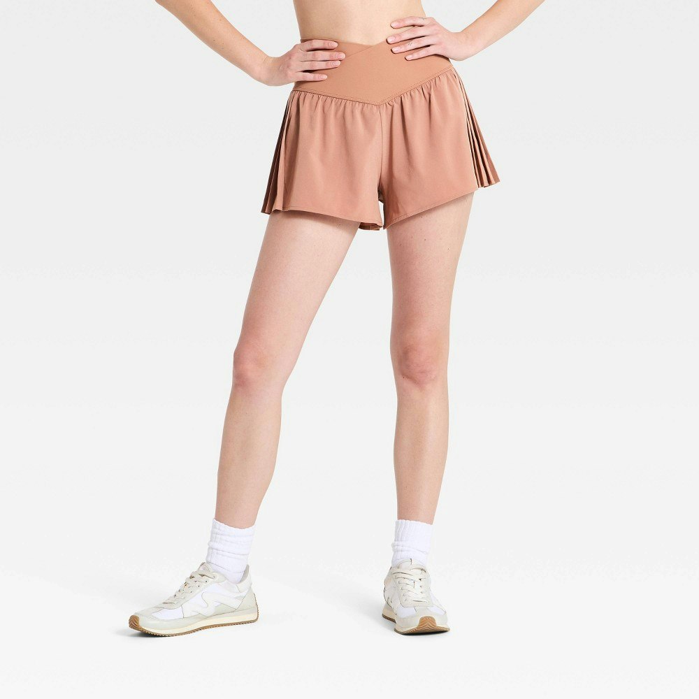 JoyLab Women's Pleated Woven Shorts: $25