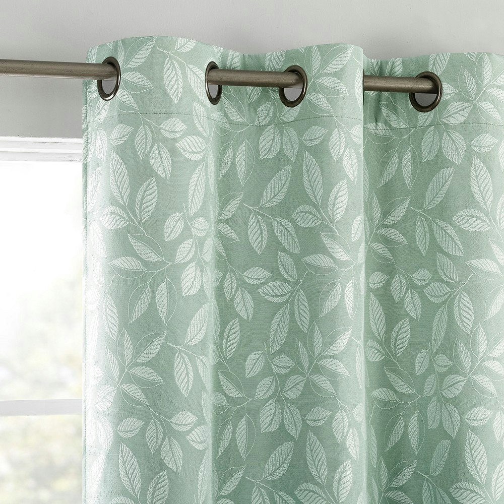 Sun Zero 40"x96" Satti Embroidered Leaf Blackout Grommet Curtain Panel: $16.59 Sun Zero 40"x96" Satti Embroidered Leaf Blackout Grommet Curtain Panel: $16.59