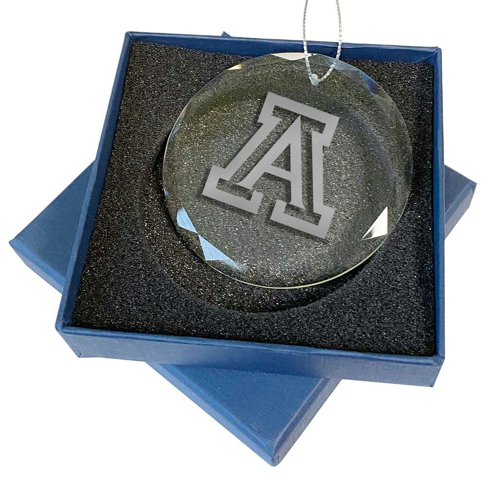 Arizona Wildcats 3.25-inch Laser Engraved Glass Ornament: $38.99 Arizona Wildcats 3.25-inch Laser Engraved Glass Ornament: $38.99