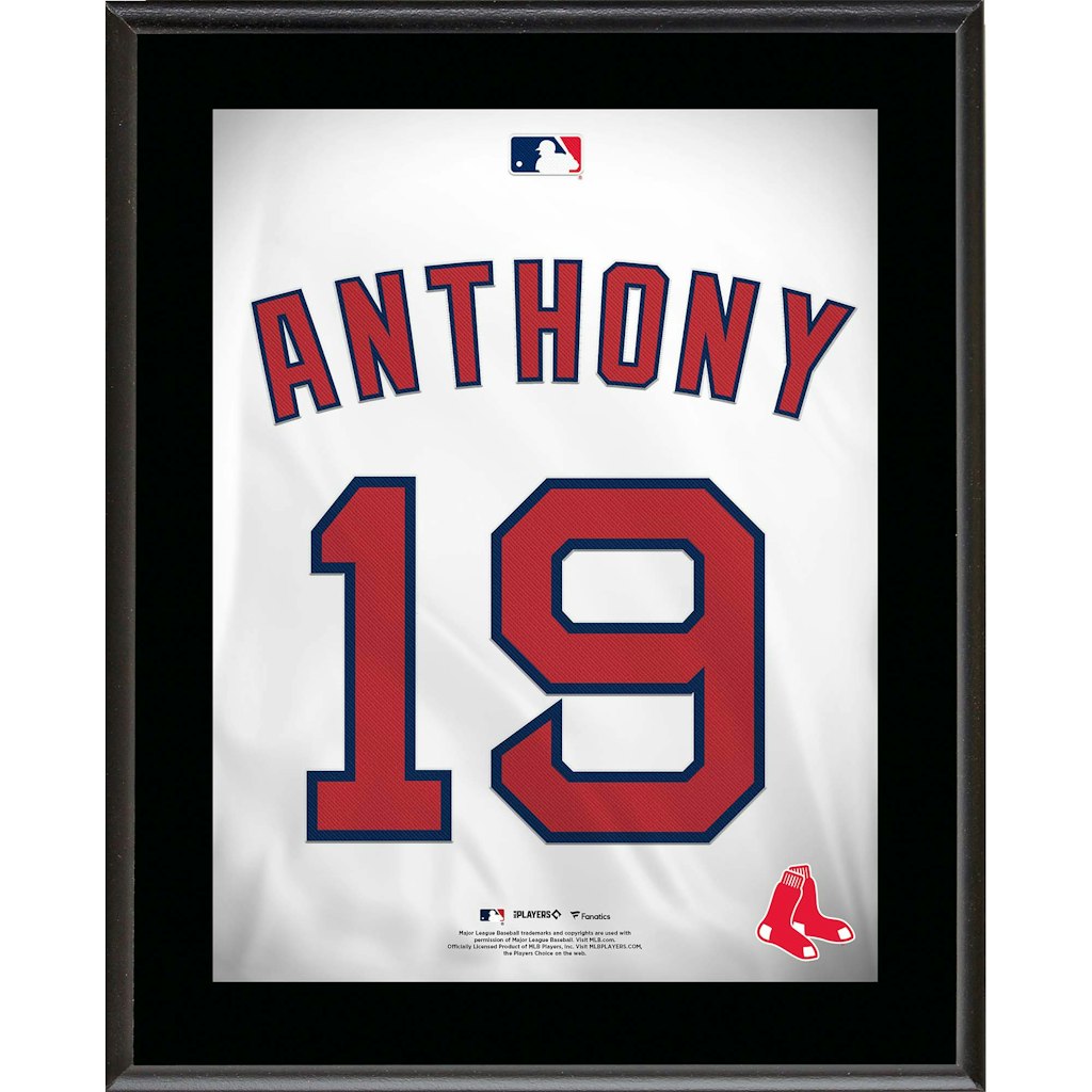 Roman Anthony Boston Red Sox 10.5" x 13" Jersey Number Sublimated Player Plaque: $29.99