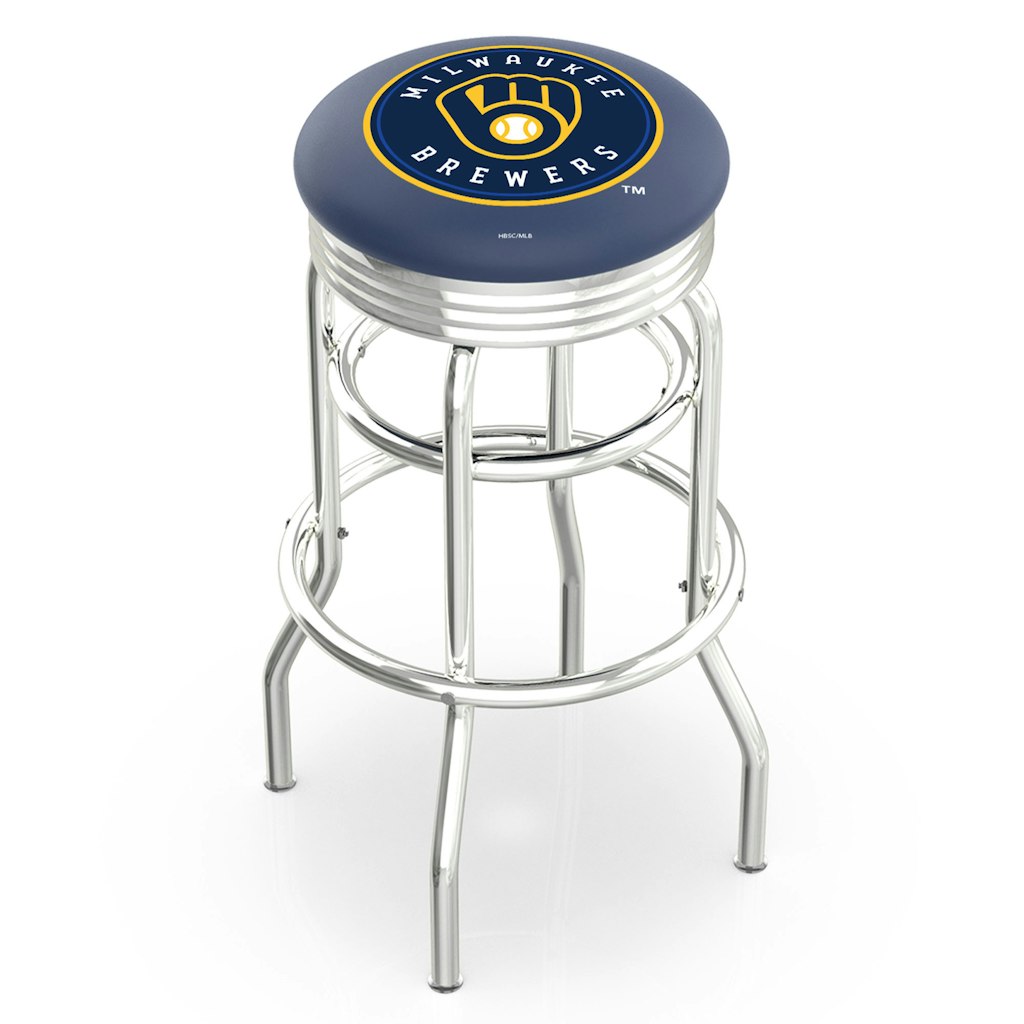Milwaukee Brewers 30-inch Double Ring Swivel Counter Stool: $389.99