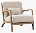 Sand & Stable Hertford 26" Wide Solid Wood Chair for $100 + free shipping