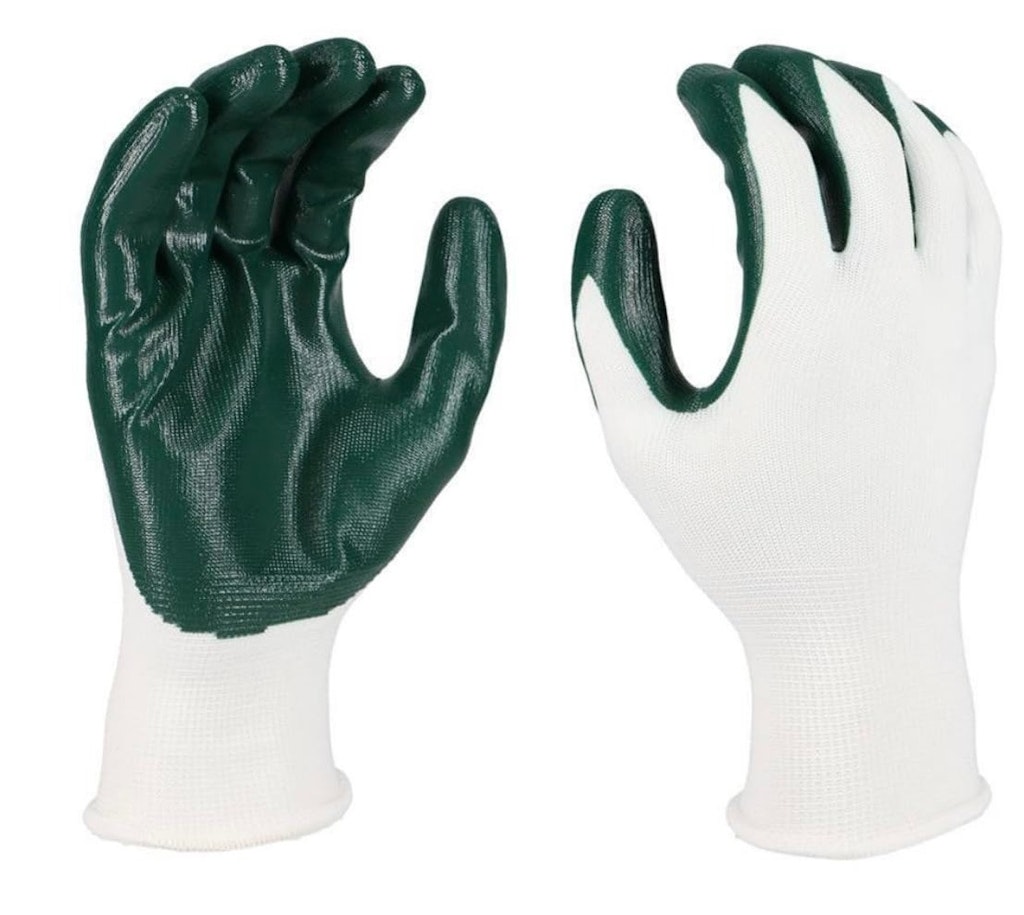 Nitrile Coated Work Gloves 3-Pack: 1-cent