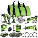 Greenworks 24V 8-Tool Combo Kit w/ Batteries & Charger for $322 + free shipping