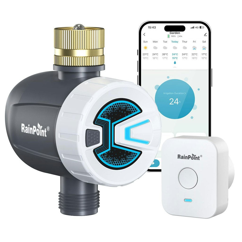 Rainpoint WiFi Water Timer for Garden Hose w/ Brass Inlet: $44.09