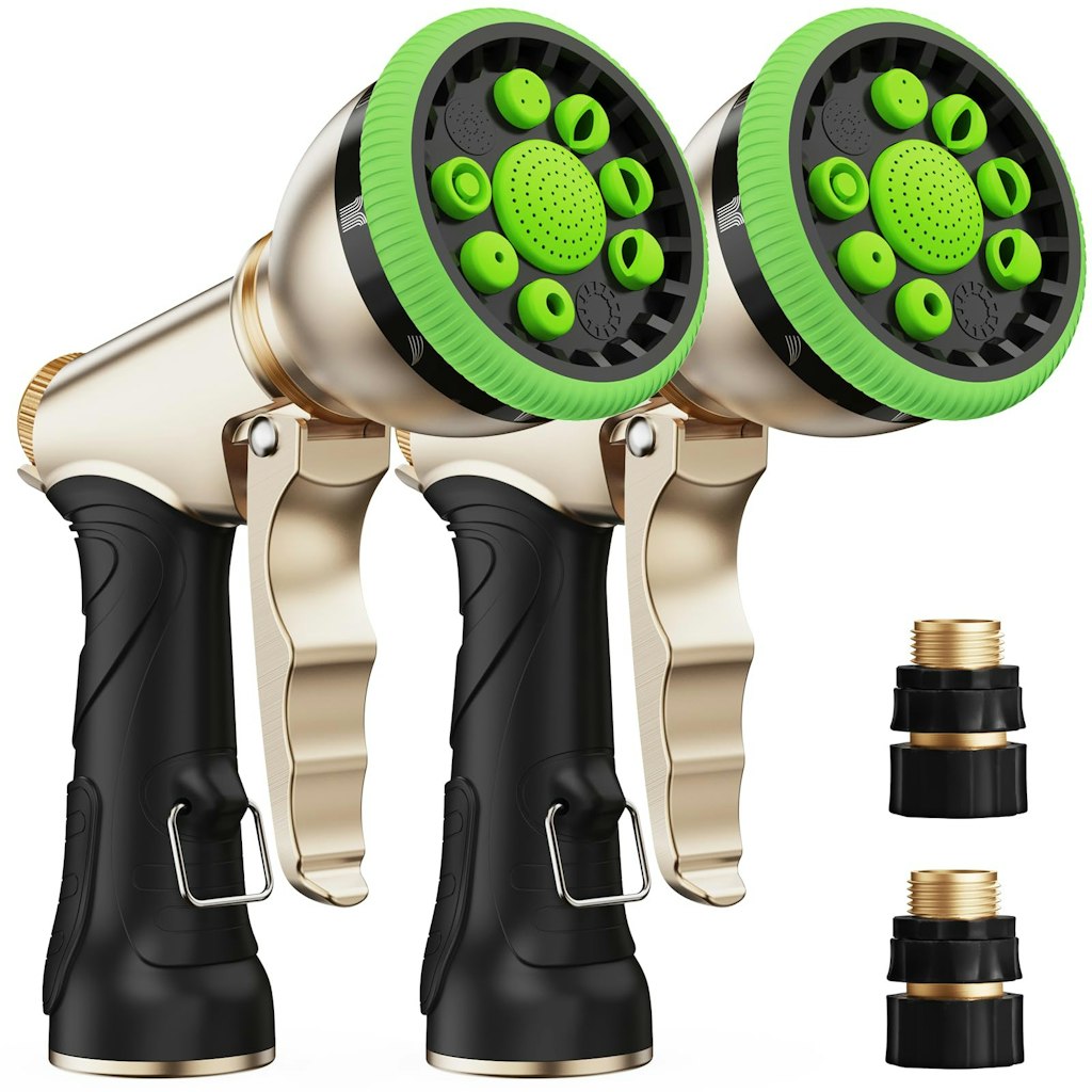 Rainpoint Heavy Duty Metal Garden Hose Nozzle 2-Pack: $34.99
