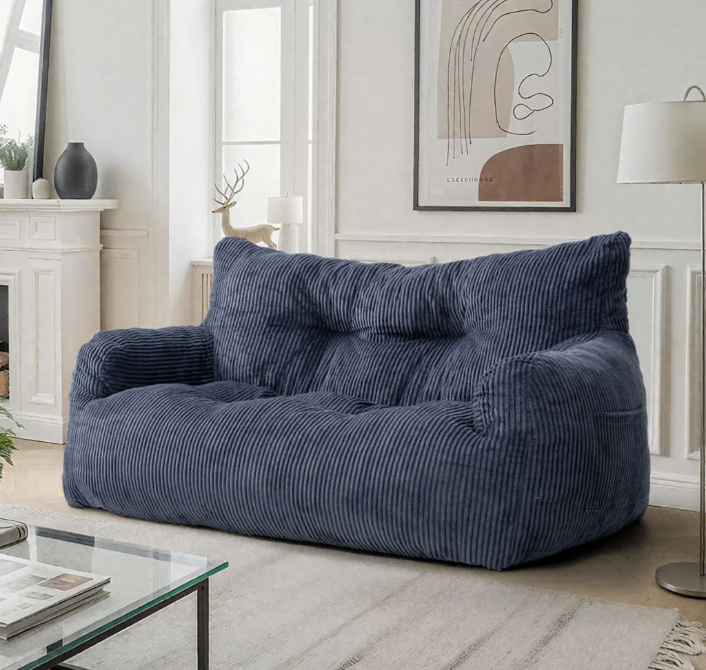 Pamapic 2-Person Bean Bag Sofa Chair:  $112  