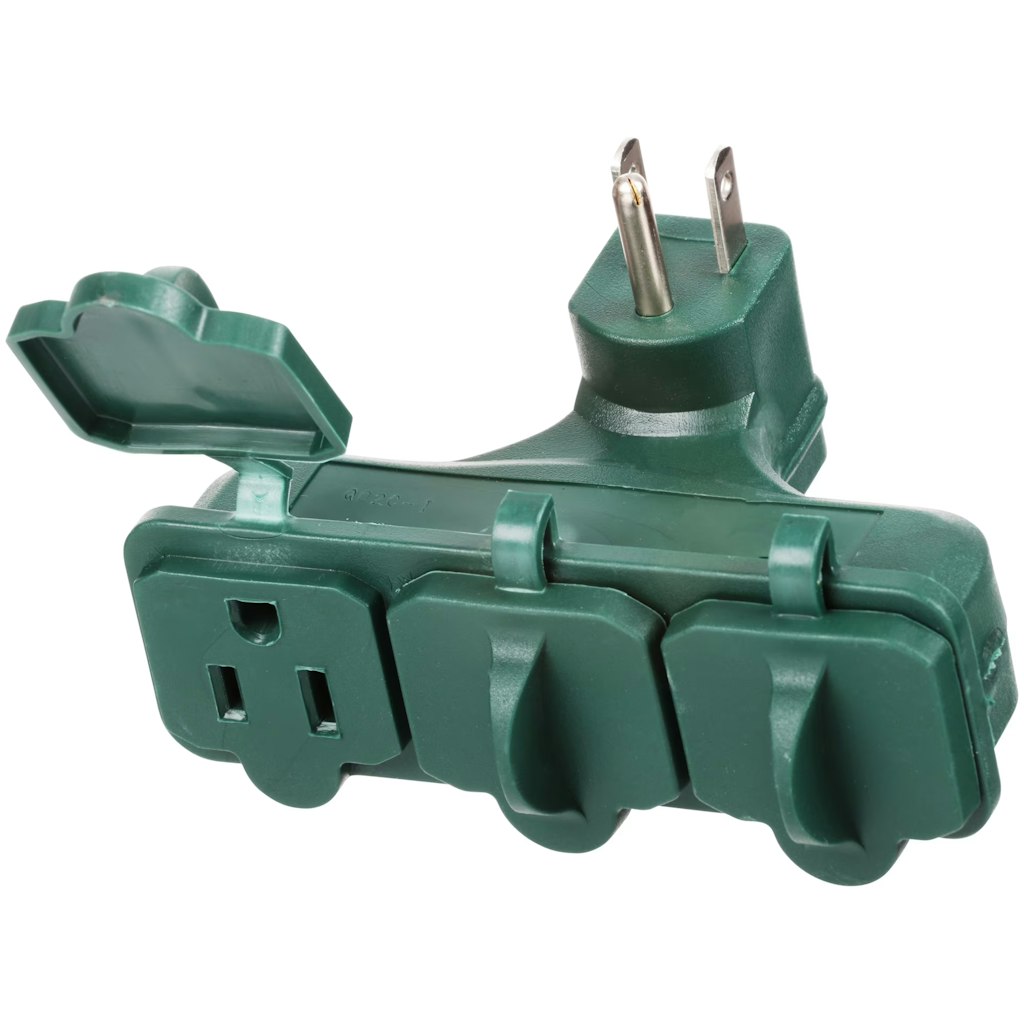 Woods Yard Master Weatherproof 3-Outlet Adapter: $2.91