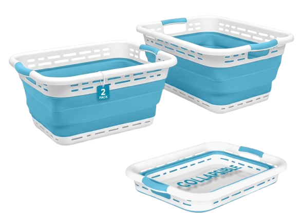 Black + Decker Collapsible Laundry Basket 2-Pack: $14
