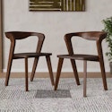 Furniture of America Shelun III Wood Dining Chairs Set of 2 for $357 + free shipping