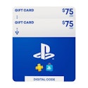 Two Sony PlayStation $75 Gift Cards for $135 + email delivery