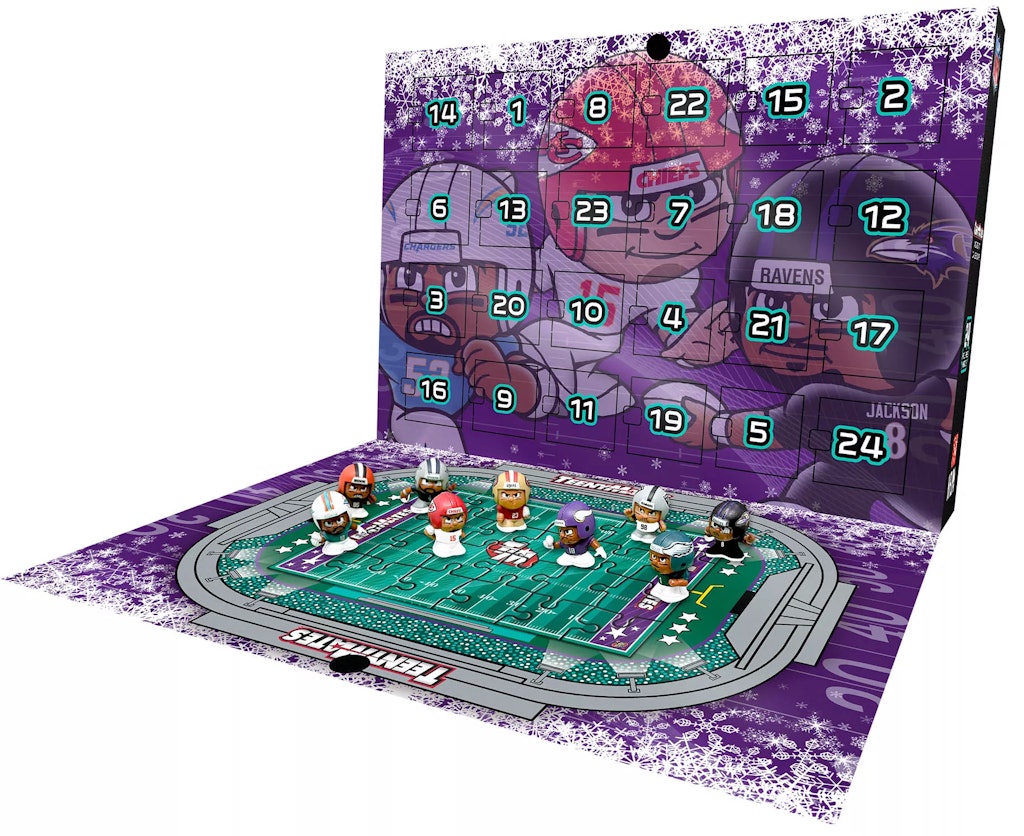 Party Animal NFL TeenyMates Advent Calendar: $10