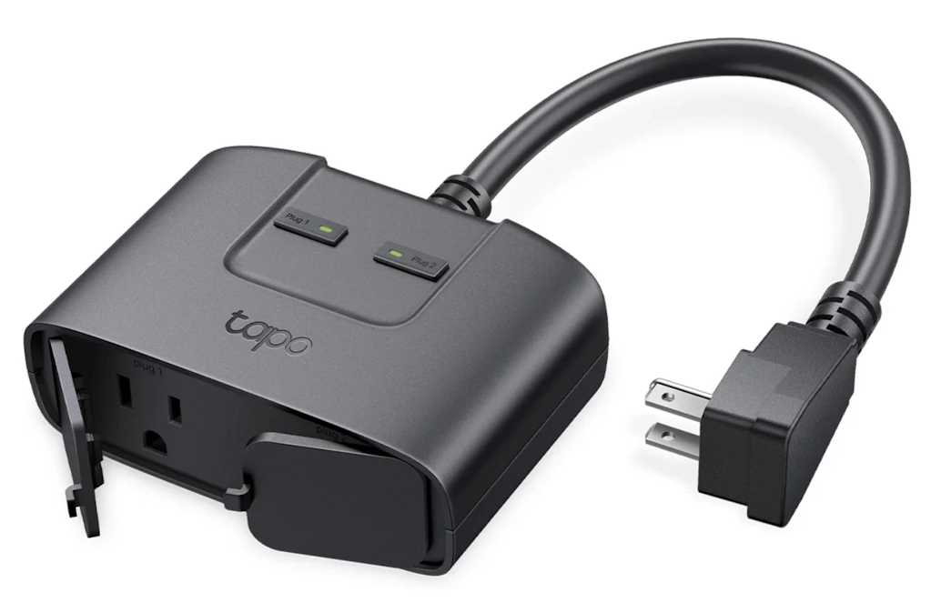 TP-Link Tapo WiFi Smart Weatherproof Outdoor Dual Plug: $13