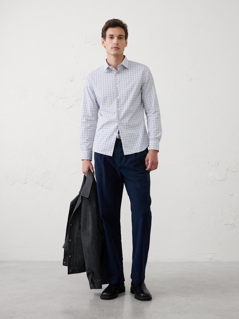 Slim-Fit Untucked Dress Shirt: $40 Slim-Fit Untucked Dress Shirt: $40