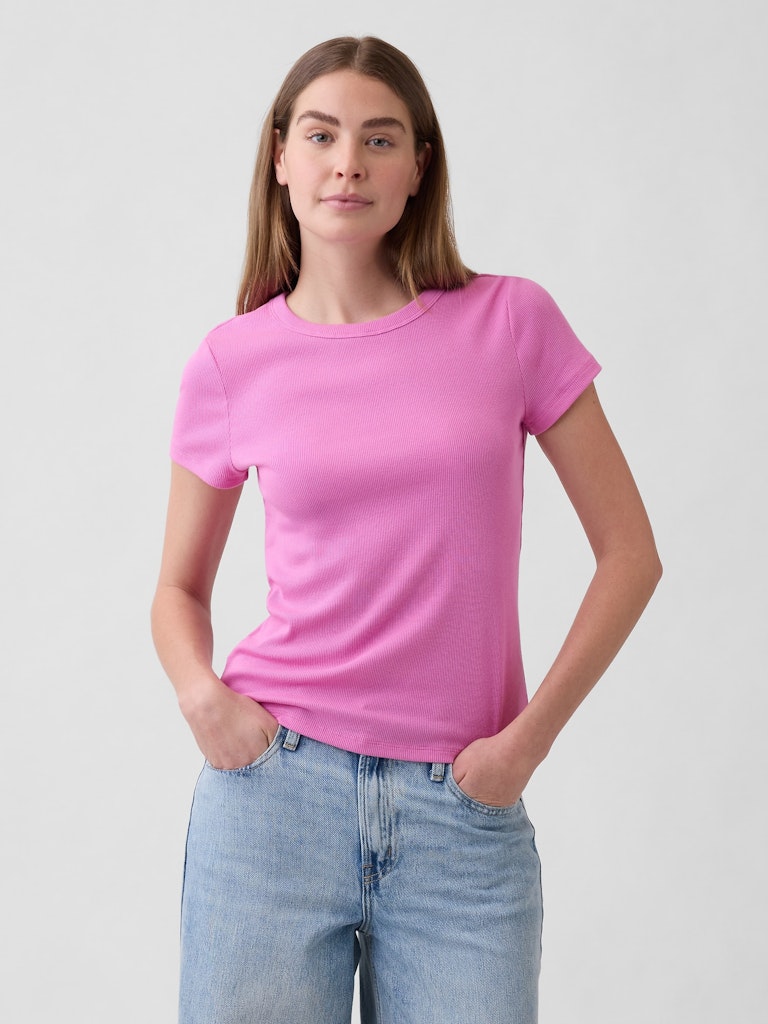 Essential Ribbed Crewneck T-Shirt: $16.99 Essential Ribbed Crewneck T-Shirt: $16.99