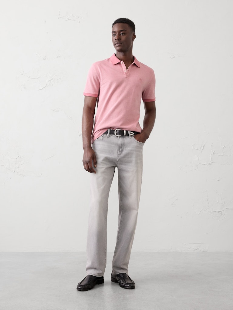 Standard-Fit Pique Polo: $39.97